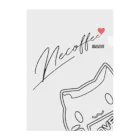 necoffeeのTシャツペット、ネコーヒーLOVEぃちゃん❤️ Clear File Folder