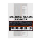Vintage Synthesizers | aaaaakiiiiiのSequential Circuits Prophet 5 Vintage Synthesizer クリアファイル