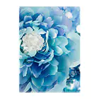 しばさおり jasmine mascotの青い花 Clear File Folder