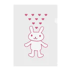 AROMA☆LOVELYのLOVELY♡RABBIT Clear File Folder