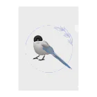 やちよ｜リアル鳥イラストのオナガさん クリアファイル