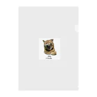 kikaku の猫ごじら Clear File Folder