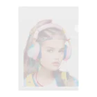 Headphonegirlのヘッドフォンガール2 クリアファイル