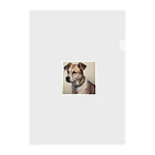 まさのお店の凛々しい犬 Clear File Folder