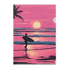 Sea Side TropicalのTropical Beach Surfer Clear File Folder