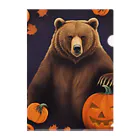 ToToMoの【ハロウィン】グリズリー２ Clear File Folder