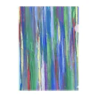 Yuni🦋アクリル画の虹色の滝 クリアファイル