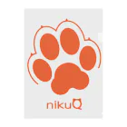 WebArtsの肉球をモチーフにしたオリジナルブランド「nikuQ」（犬タイプ）です クリアファイル