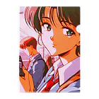 倒産した制作会社の倉庫で発見された幻のアニメの「湘南妄想族R」| 90s J-Anime "Shonan Delusion Tribe R" クリアファイル