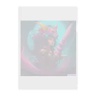 AI.comのAIびじょモンアート Clear File Folder