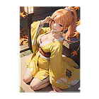 天乃鯱の着物のポニーテール(イオス) Clear File Folder