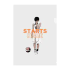 Basketball-boosterのバスケ女子 STARTS HERE  ここから始める クリアファイル