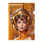 The Future Never CameのRetro Future Girl Clear File Folder