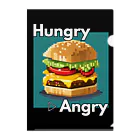 hAngryの【ハンバーガー】hAngry  クリアファイル