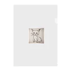 Kemasatariの猫の絵 Clear File Folder