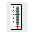 Jun-SUZURIの温度計 クリアファイル