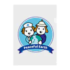 Link Creation online SHOPのPeaceful Earth クリアファイル