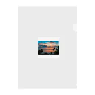 KSK SHOPの海と夕陽のコントラスト Clear File Folder