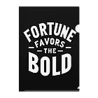 Nexa Official Shop のFortune Favors The Bold クリアファイル