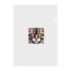 kindonesiaのドット絵のメインクーン Clear File Folder