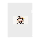 yusaki55maikingのハロウィンのクマウィン Clear File Folder