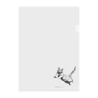 Shop Quonの跳ね猫 Clear File Folder