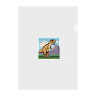 ROCKSWEBのドット絵　パキケファロサウルス Clear File Folder