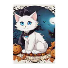 yoiyononakaのハロウィンの白猫08 Clear File Folder