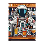 宇宙開発デザイン科の宇宙飛行士のバーテンダー Clear File Folder