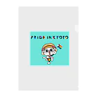 PRIDE in KYOTOのことにゃんsky blue Clear File Folder