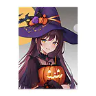 那須モバイル店の魔女っ子　ハロウィン Clear File Folder