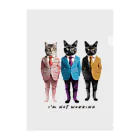 猫神の猫スーツ クリアファイル