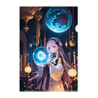 卯月なのかのGalaxy Lab Journey  〜果てしなき未知への探究の旅〜　No.4 「銀河研 物理学班」 Clear File Folder