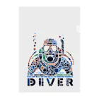 underwaterromanceのダイバー Clear File Folder