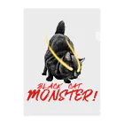 もっち（mocchi）の黒猫モンスター クリアファイル