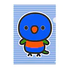 いんこ屋堂のゴシキセイガイインコ クリアファイル