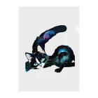 幸運のしっぽの黒猫と魔法の尻尾 Clear File Folder