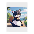 D-aerialの可愛い犬のイラスト Clear File Folder