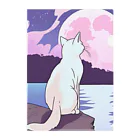 桜猫店-sakuraneko-の白猫さんと湖 Clear File Folder