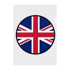 おもしろいTシャツ屋さんのイギリス England United Kingdom Great Britain クリアファイル