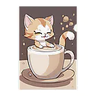 カプチーノ猫🐱ののほほんカプチーノ猫🐱 クリアファイル