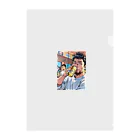 シロクロチャンネル　クロのアメリカン Clear File Folder