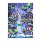 シロクマペンギンのドットの滝 Clear File Folder