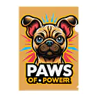 Urban pawsのパグチワワ「Paws of Power」 クリアファイル