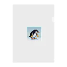ulyssespomatsの歩いているペンギン クリアファイル