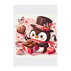 星パンダショップのチョコプレゼンツペンギン Clear File Folder