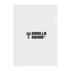 GORILLA SQUAD 公式ノベルティショップのGORILLA SQUAD ロゴ黒 Clear File Folder