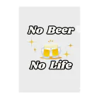 monkeyGのNO Beer　NO Life Clear File Folder