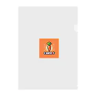 ドット絵調理器具のドット絵「にんじん」 Clear File Folder