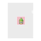 ドット絵調理器具のドット絵「わさび」 Clear File Folder